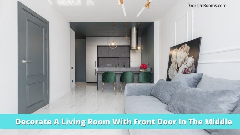 Decorate A Living Room With Front Door In The Middle