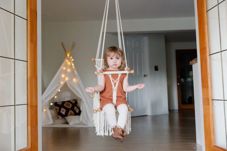 how to hang indoor swing