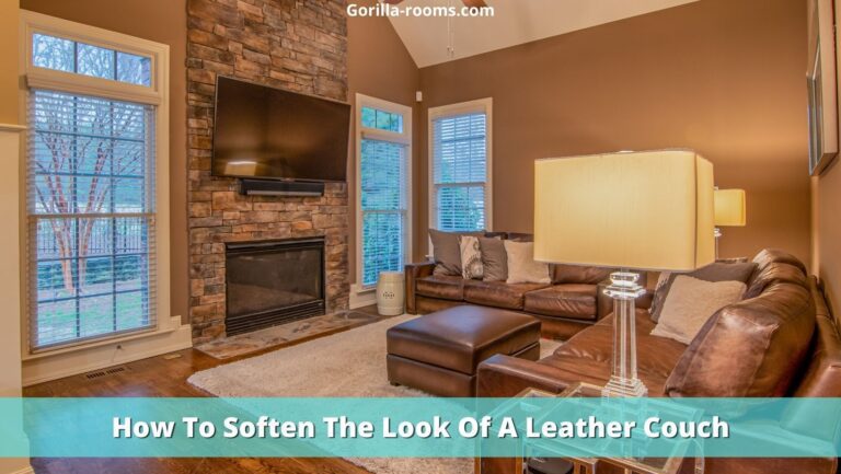 How To Soften The Look Of A Leather Couch
