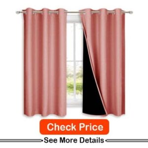 NICETOWN 100% Blackout Lined Curtains