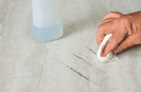 remove scuff marks from vinyl flooring