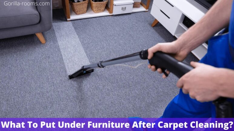 What To Put Under Furniture After Carpet Cleaning?