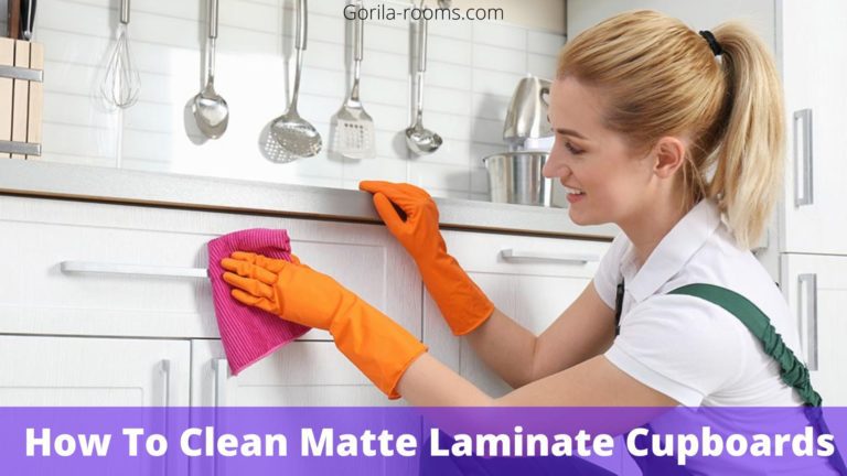 how to clean matte laminate cupboards