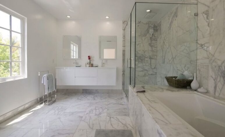 Grey Marble For Showering Floor