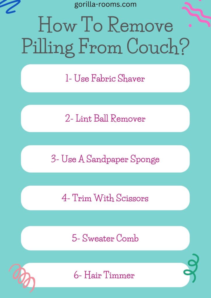 How To Remove Pilling From Couch