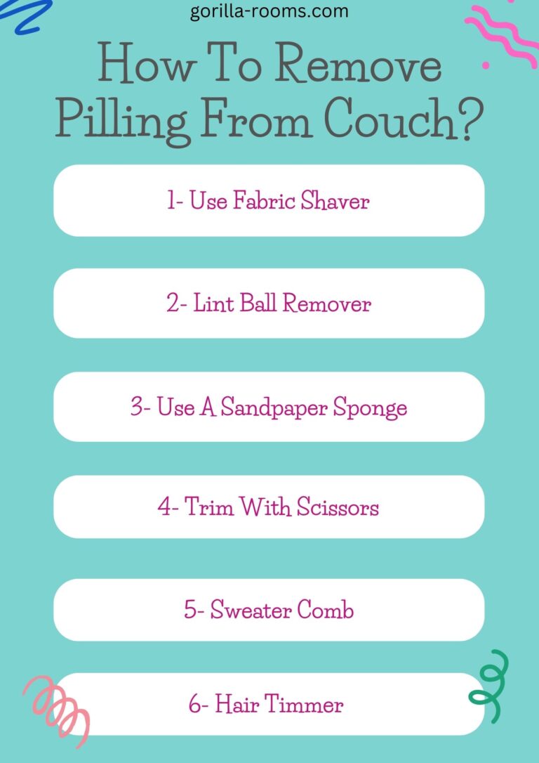 How To Remove Pilling From Couch? 5 Easy Ways! » Gorilla Rooms