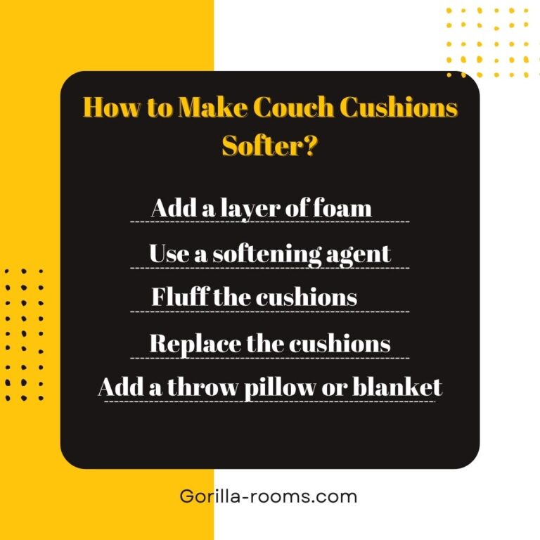 How To Make New Couch Cushions Softer? 5 Ways! » Gorilla Rooms