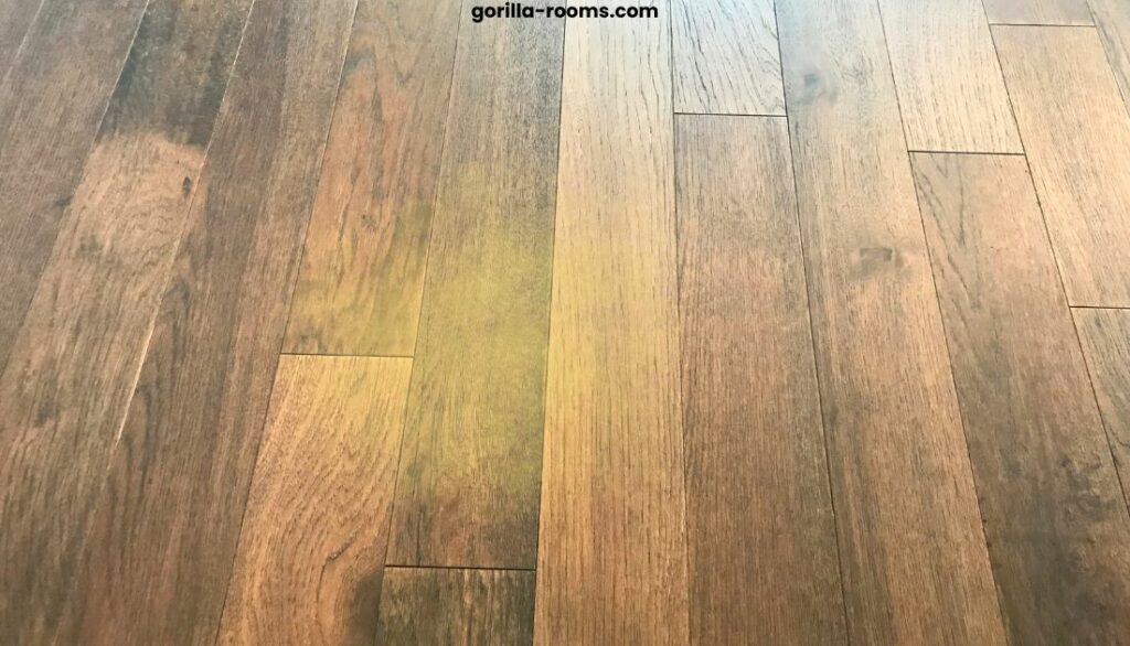 remove yellow stain from vinyl floor